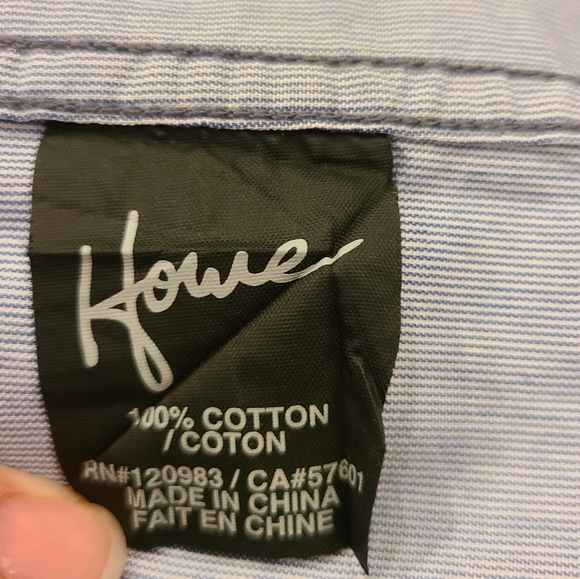 Howe Long Sleeve Button Down Shirt Medium - Picture 7 of 8